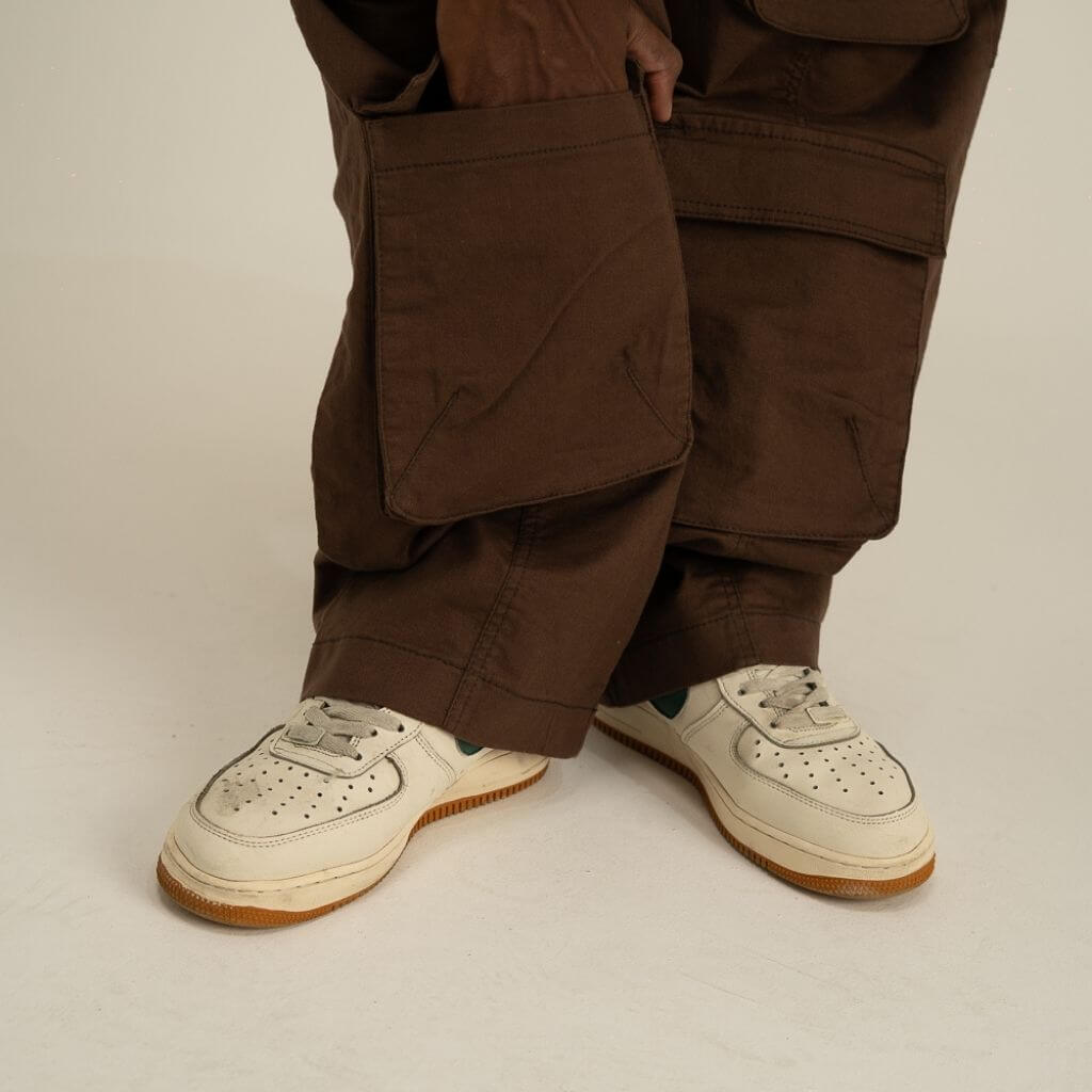 AP CROWN FIAT LUX ORBIS PANTS OVERSIZE CAFE