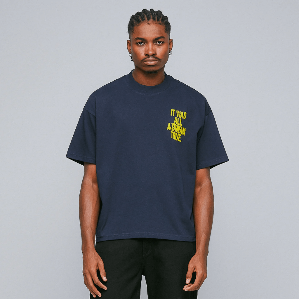 TRUE DREAMS CAMISETA BOXY AZUL