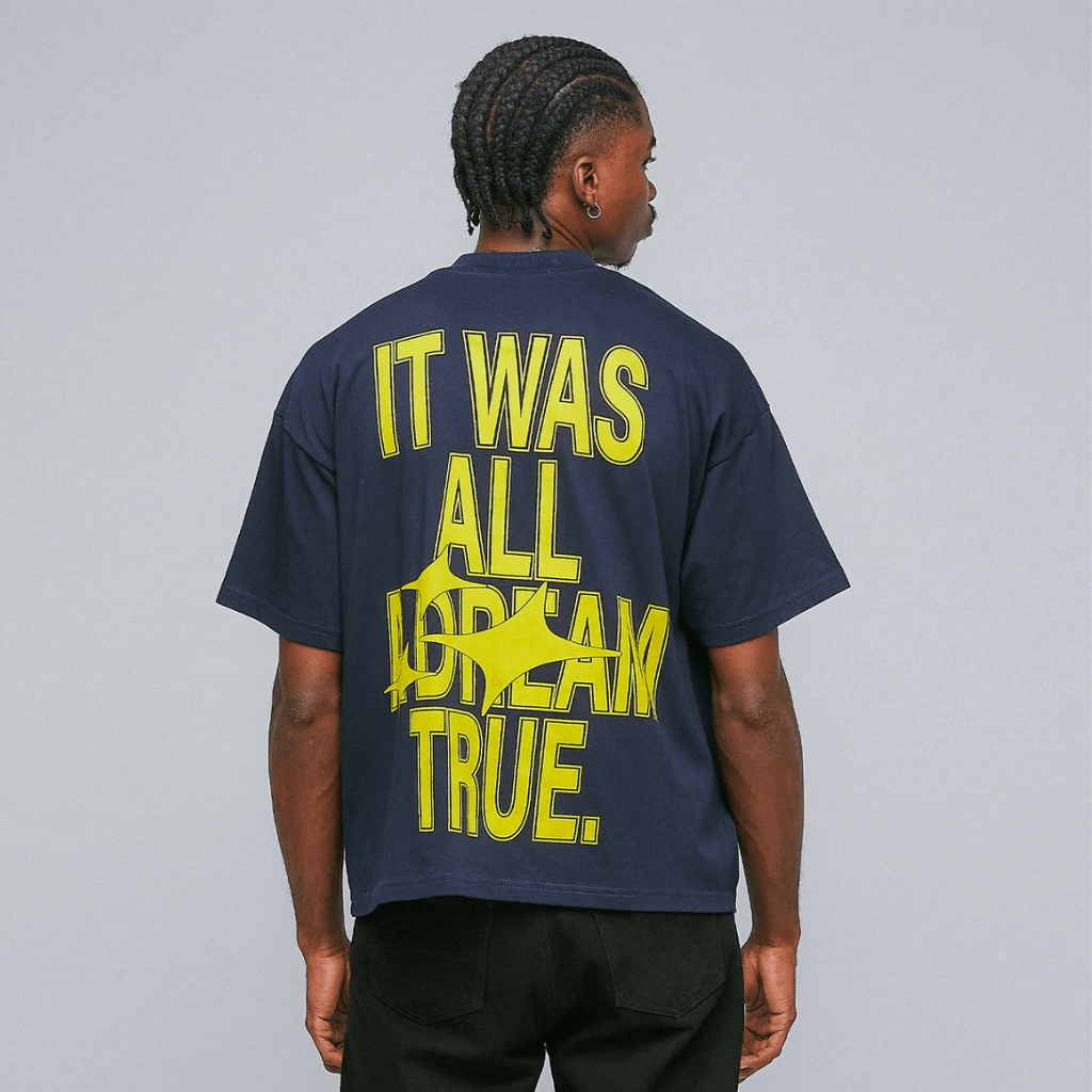 TRUE DREAMS CAMISETA BOXY AZUL