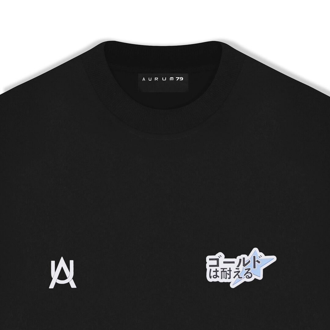 AURUM TIMELESS 2000S CAMISETA OVERSIZE NEGRA