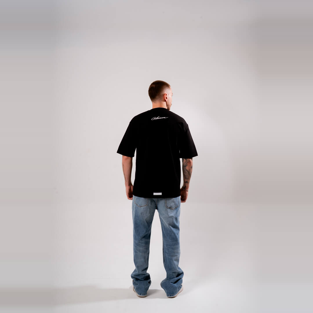 AURUM TIMELESS NOSTALGIA CAMISETA OVERSIZE NEGRA
