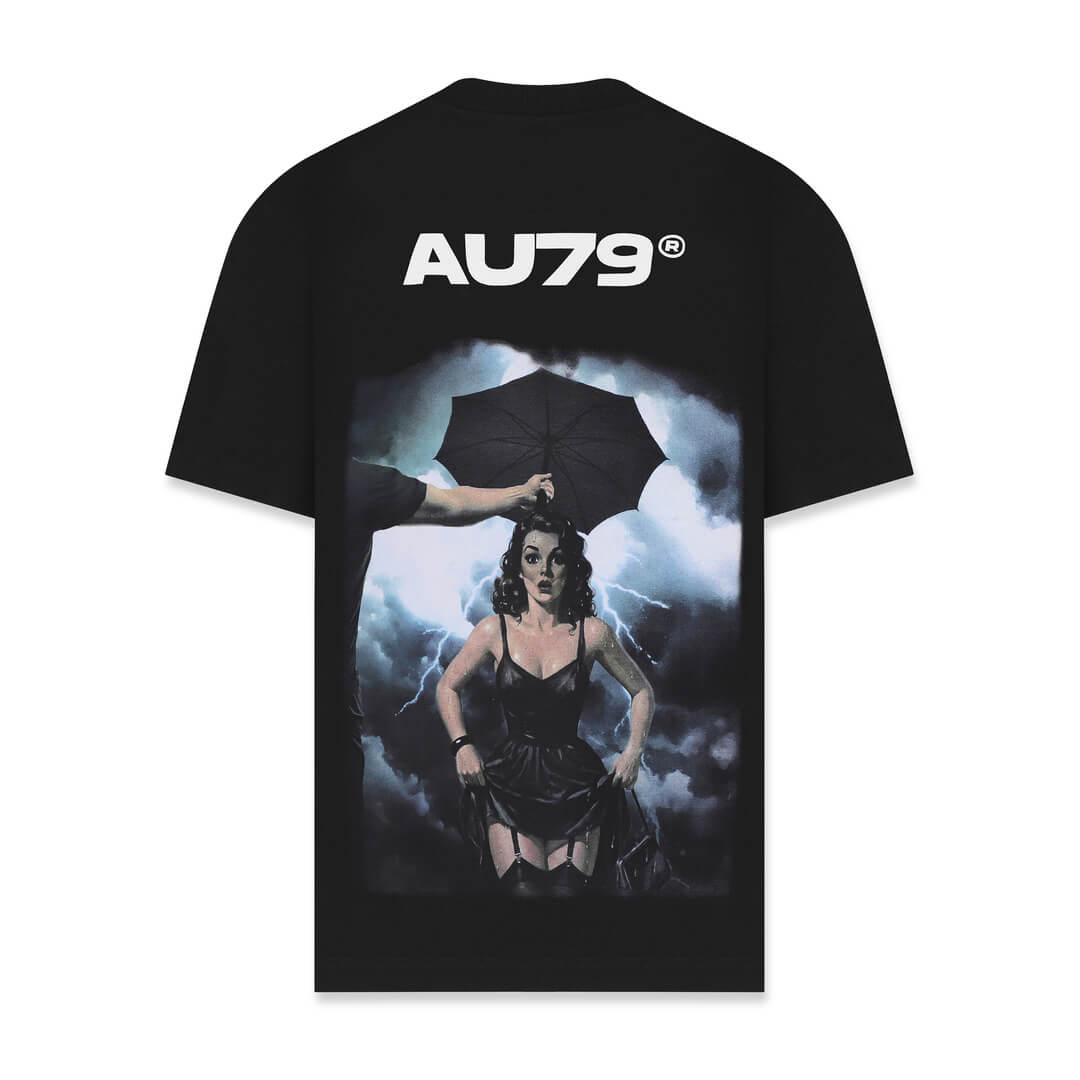 AURUM TIMELESS UMBRELLA CAMISETA OVERSIZE NEGRA