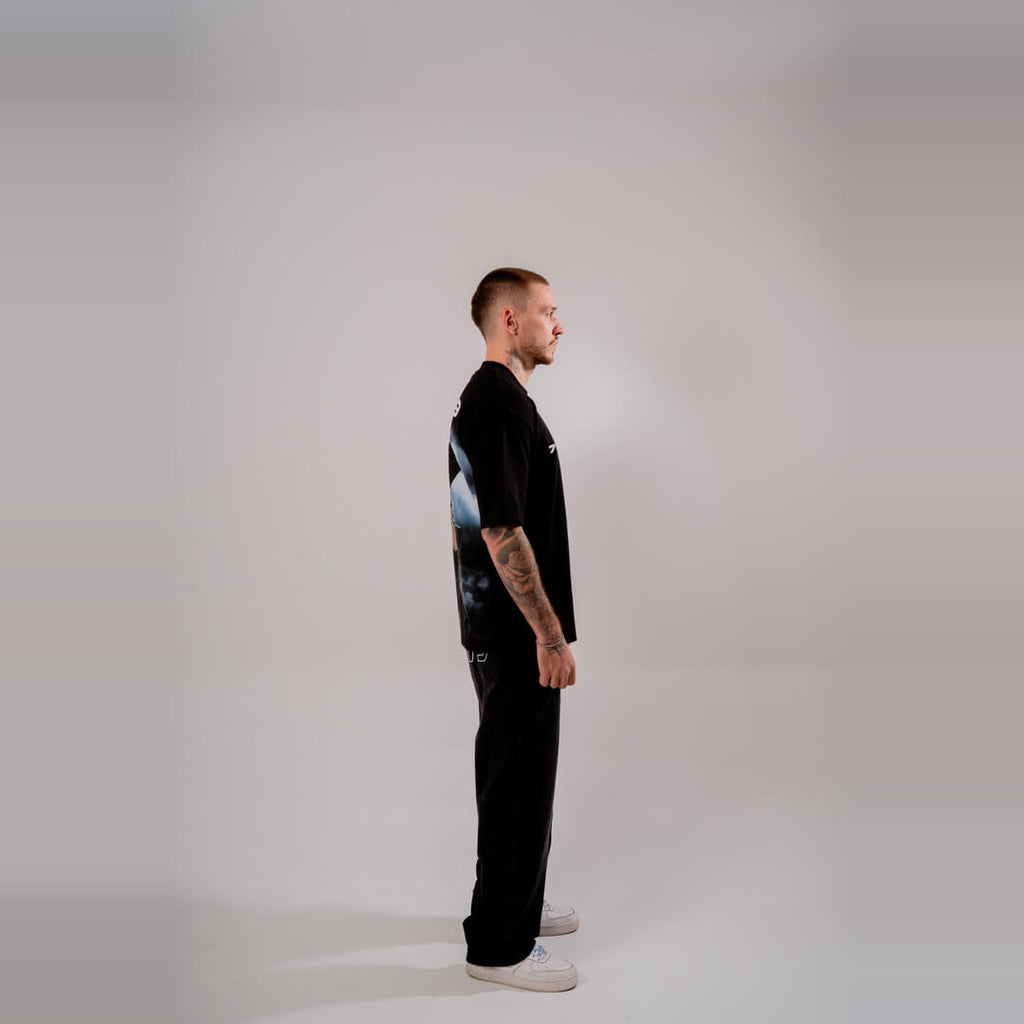 AURUM TIMELESS UMBRELLA CAMISETA OVERSIZE NEGRA