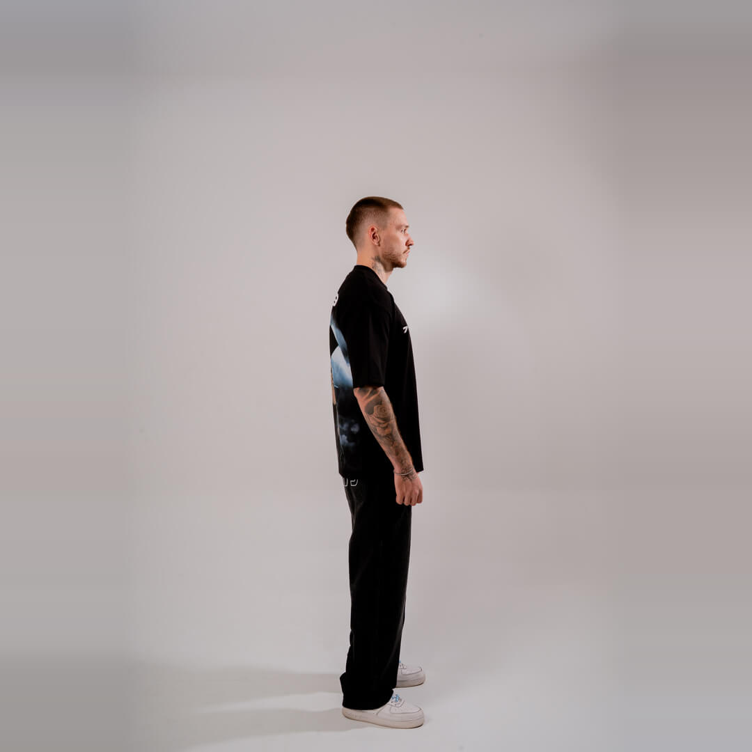 AURUM TIMELESS UMBRELLA CAMISETA OVERSIZE NEGRA