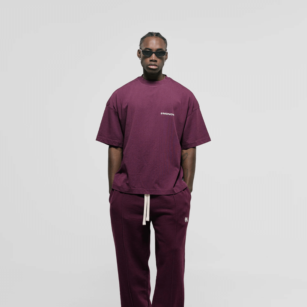 MONOIC TIMELESS V3 CAMISETA BOXY FIT VINOTINTO