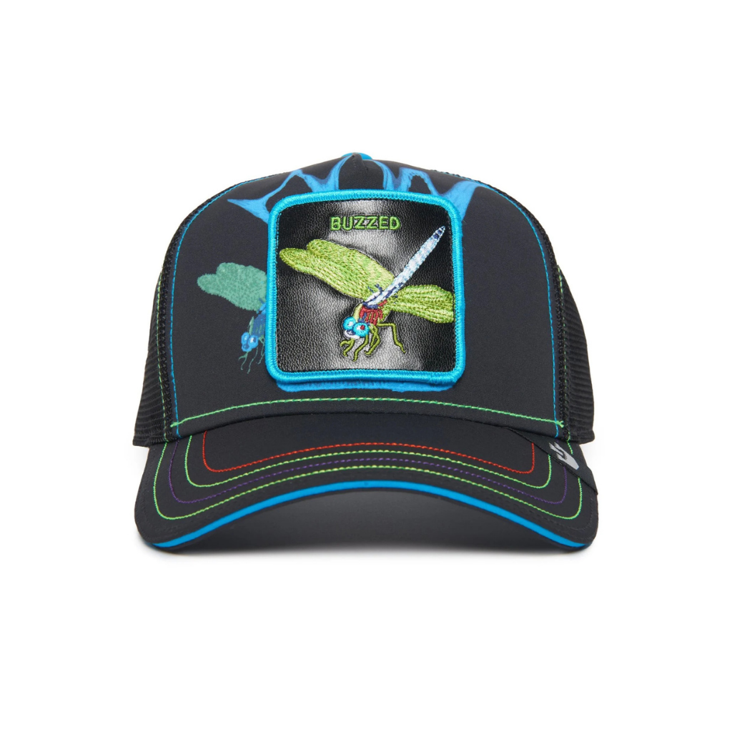 GOORIN BROS LIBELULA 'BBUZZZEDD' GORRA CAMIONERA AJUSTABLE NEGRA