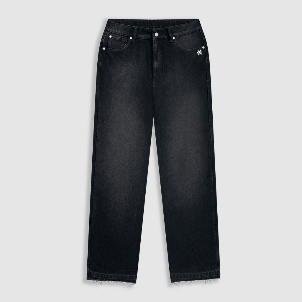 MONOIC TUTTO BENE I FLARED JEANS NEGRO DESGASTADO