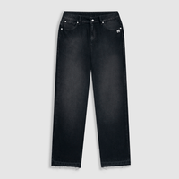 MONOIC TUTTO BENE I FLARED JEANS NEGRO DESGASTADO
