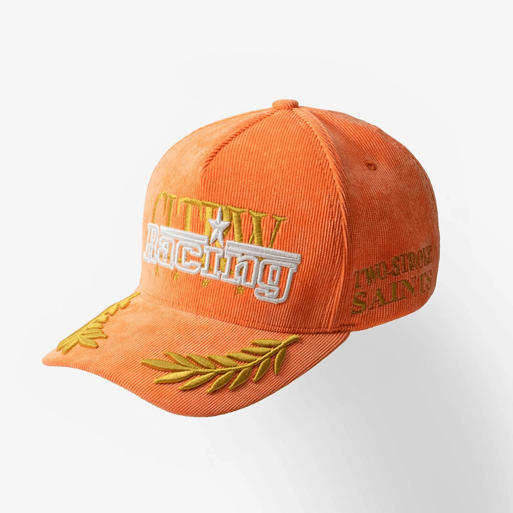 CULTUREWISE TWO STROKE SAINTS GORRA AJUSTABLE CORDUROY NARANJA