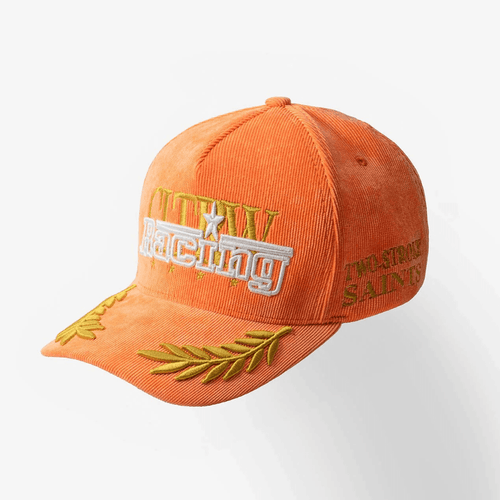 CULTUREWISE TWO STROKE SAINTS GORRA AJUSTABLE CORDUROY NARANJA