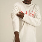 AP CROWN FIAT LUX SANCTUS PULLOVER MANGA LARGA OVERSIZE BEIGE