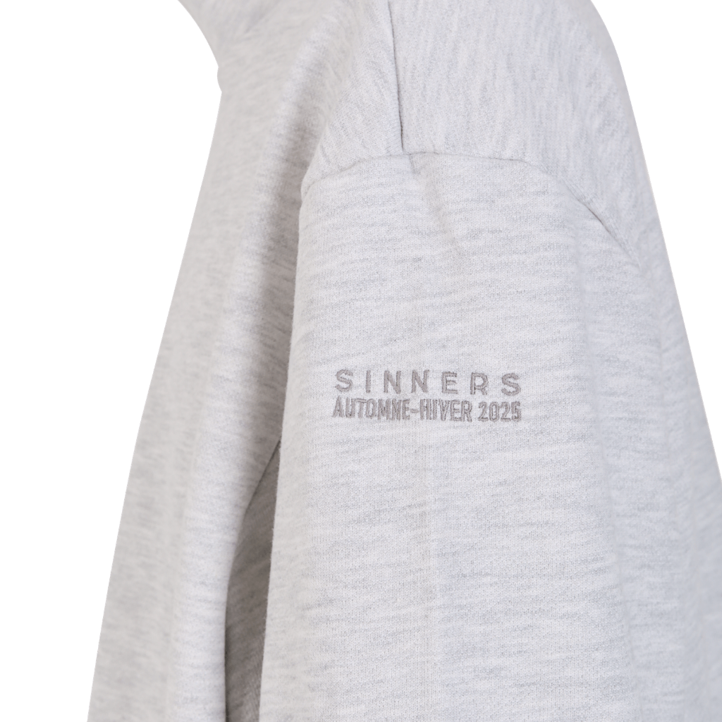 SINNERS QUARTER ZIP SACO GRIS CLARO