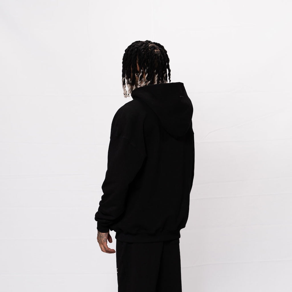 CREEP BRAND BUZO OVERSIZE BASICO PLACA NEGRA