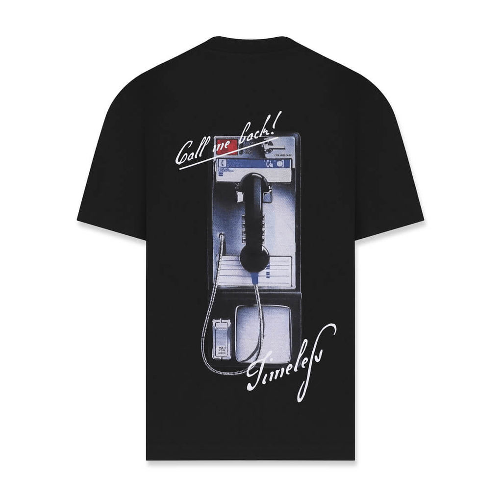 AURUM TIMELESS PHONE CALL CAMISETA OVERSIZE NEGRA