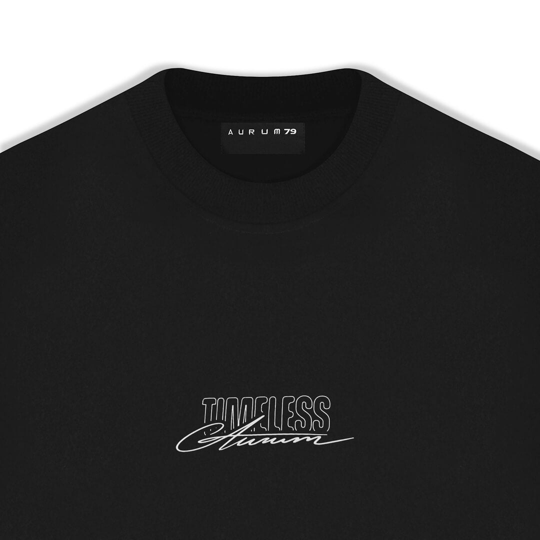 AURUM TIMELESS PHONE CALL CAMISETA OVERSIZE NEGRA