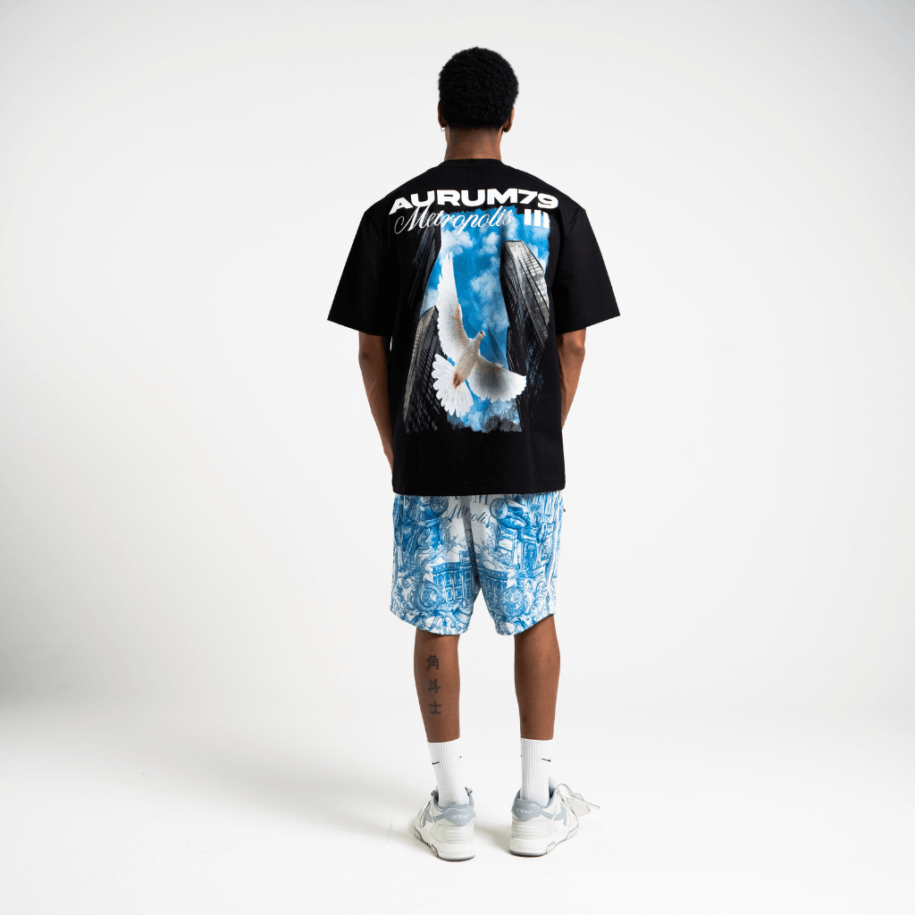 AURUM METROPOLIS III CHICAGO CAMISETA OVERSIZED NEGRA