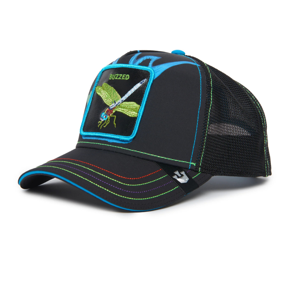 GOORIN BROS LIBELULA 'BBUZZZEDD' GORRA CAMIONERA AJUSTABLE NEGRA