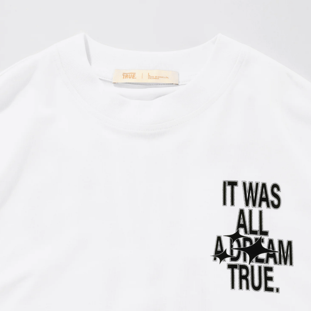 TRUE DREAMS CAMISETA BOXY BLANCA