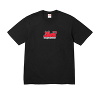 SUPREME X TOY MACHINE DEVIL CAT CAMISETA NEGRA