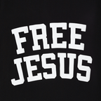 SINNERS FREE JESUS CAMISETA OVERSIZE NEGRA