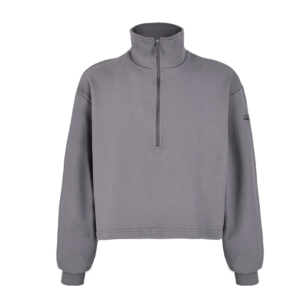 SINNERS QUARTER ZIP SACO GRIS OSCURO