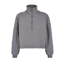 SINNERS QUARTER ZIP SACO GRIS OSCURO