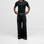 MONOIC TUTTO BENE I FLARED JEANS NEGRO DESGASTADO
