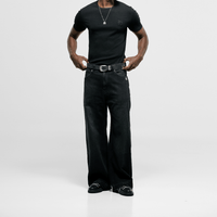 MONOIC TUTTO BENE I FLARED JEANS NEGRO DESGASTADO