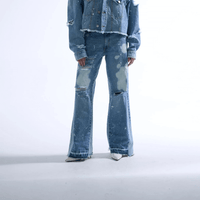 SINNERS ICE FLARED JEANS