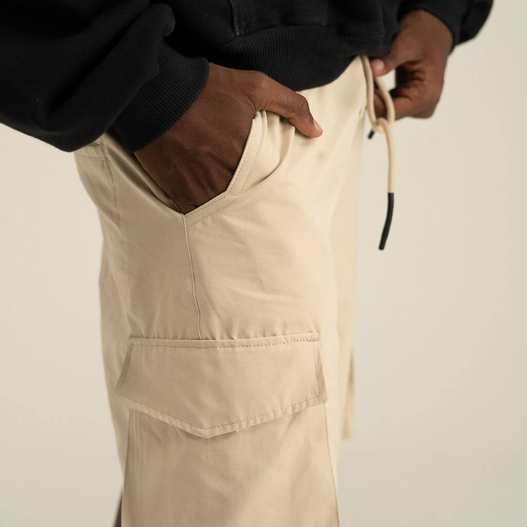 AP CROWN FIAT LUX ASH SHORT OVERSIZE BEIGE