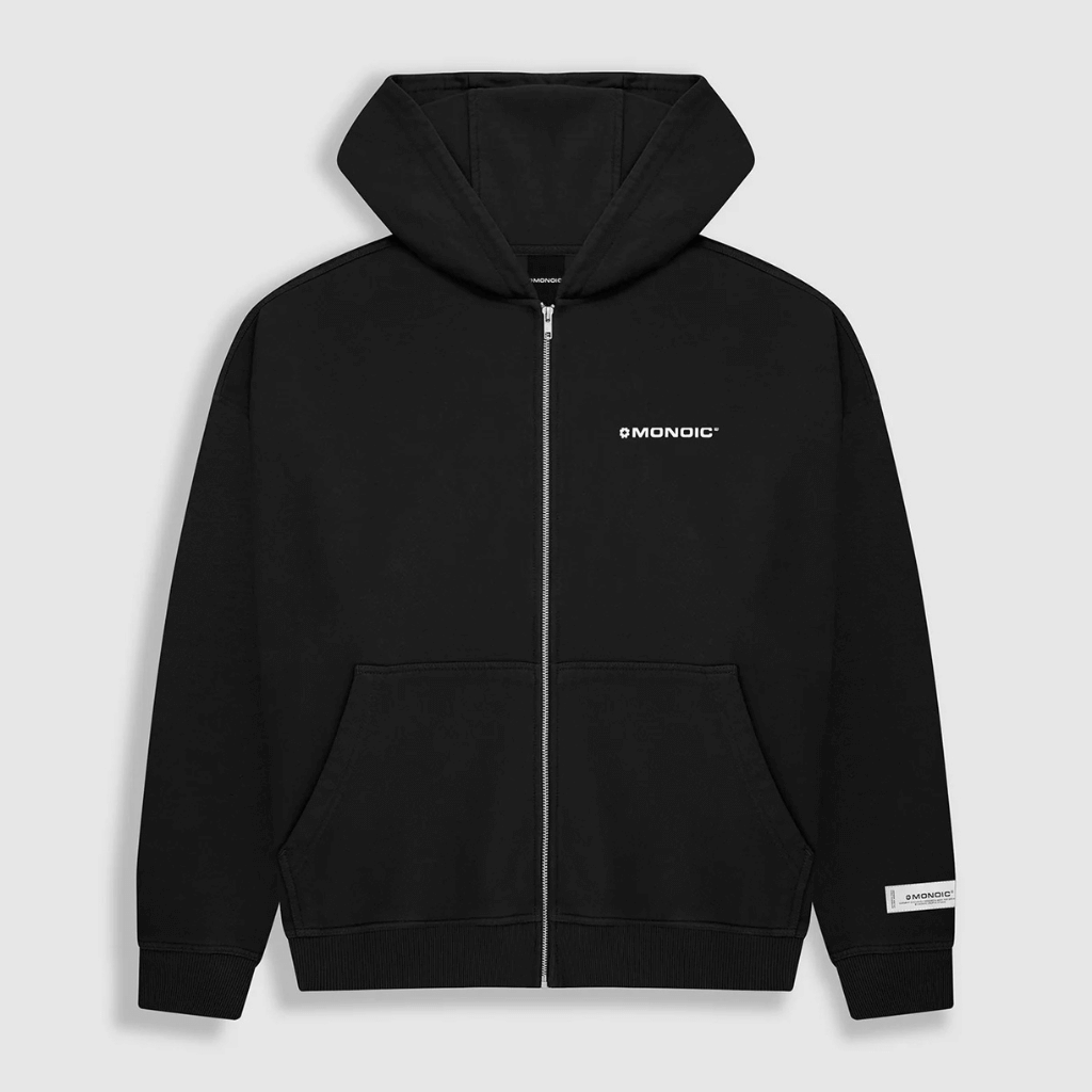 MONOIC TIMELESS V2 BUZO DE CIERRE OVERSIZED NEGRO