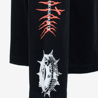 CULTUREWISE TWO STROKE SAINTS CAMISETA MANGA LARGA OVERSIZED RACING NEGRA