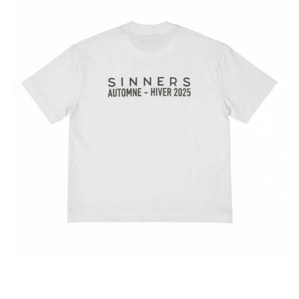 SINNERS J'ADORE SEX VINTAGE CAMISETA OVERSIZE BLANCA