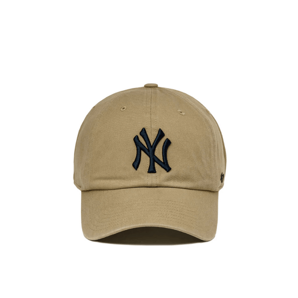 ´47 CLEAN UP MLB NY YANKEES GORRA AJUSTABLE BEIGE LOGO NEGRO