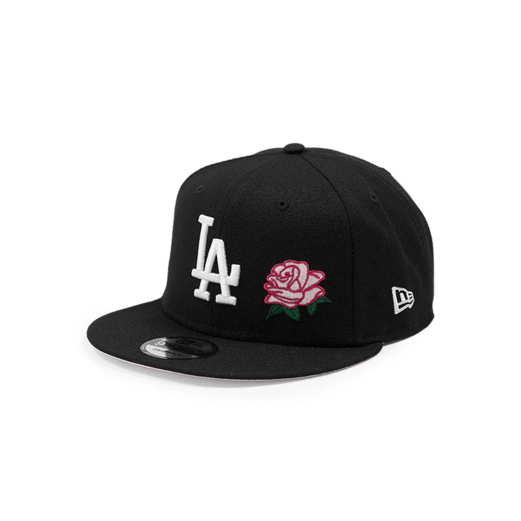 NEW ERA 9FIFTY MLB LOS ANGELES DODGERS ROSE COLLECTION GORRA AJUSTABLE NEGRA