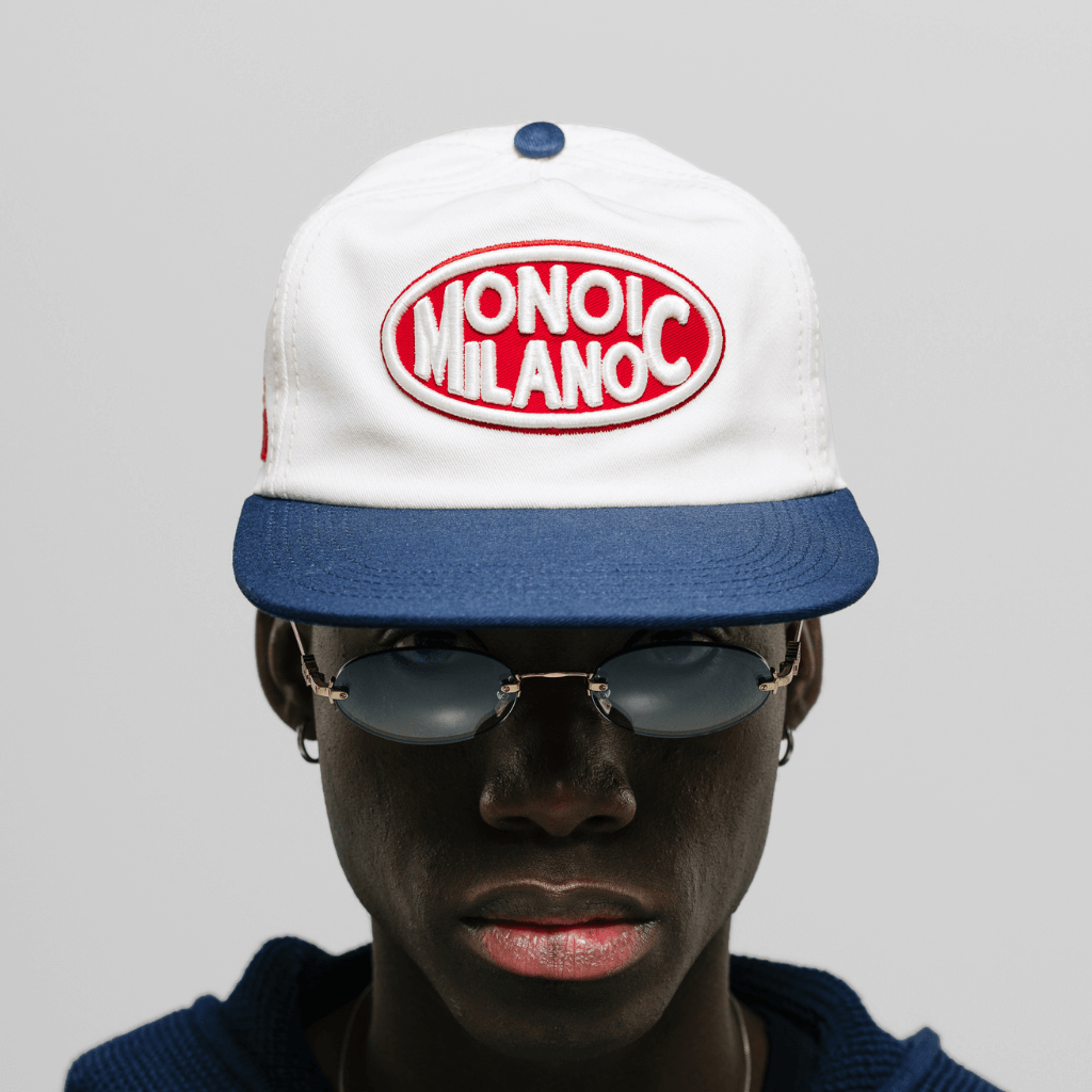 MONOIC TUTTO BENE 2 GORRA AJUSTABLE MILANO CREMA Y ROJO