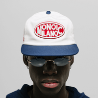 MONOIC TUTTO BENE 2 GORRA AJUSTABLE MILANO CREMA Y ROJO