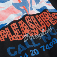 PLEASURES CALL NOW CAMISETA NEGRA