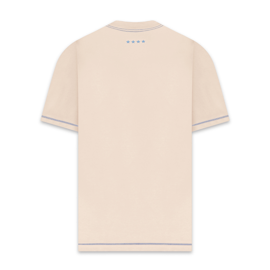 AURUM RACING STARS CAMISETA SIGNATURE BLUE SEAMS BEIGE
