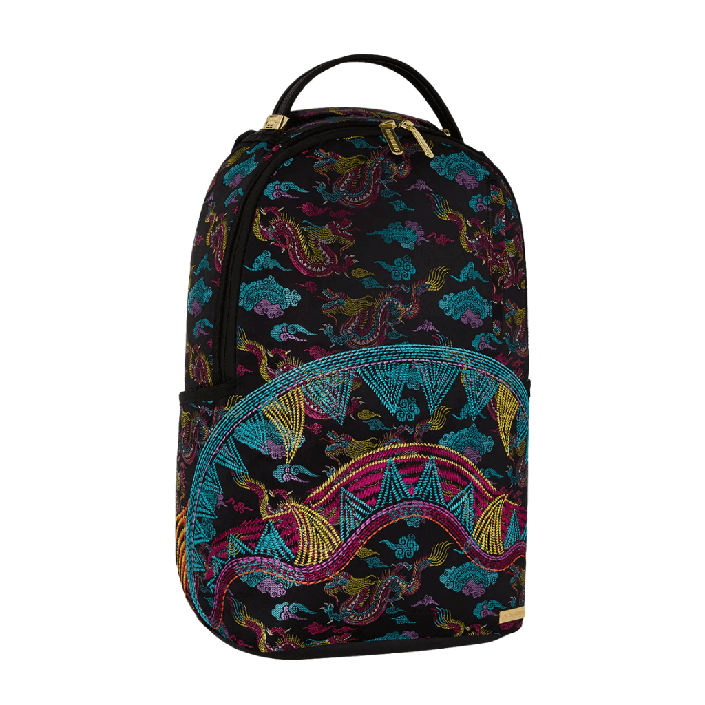 MORRAL SPRAYGROUND EMBROIDERED DRAGONS DLX BACKPACK