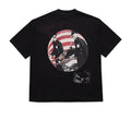 SINNERS SUGAR ABUSE PRE-CAUCION CAMISETA OVERSIZED NEGRA