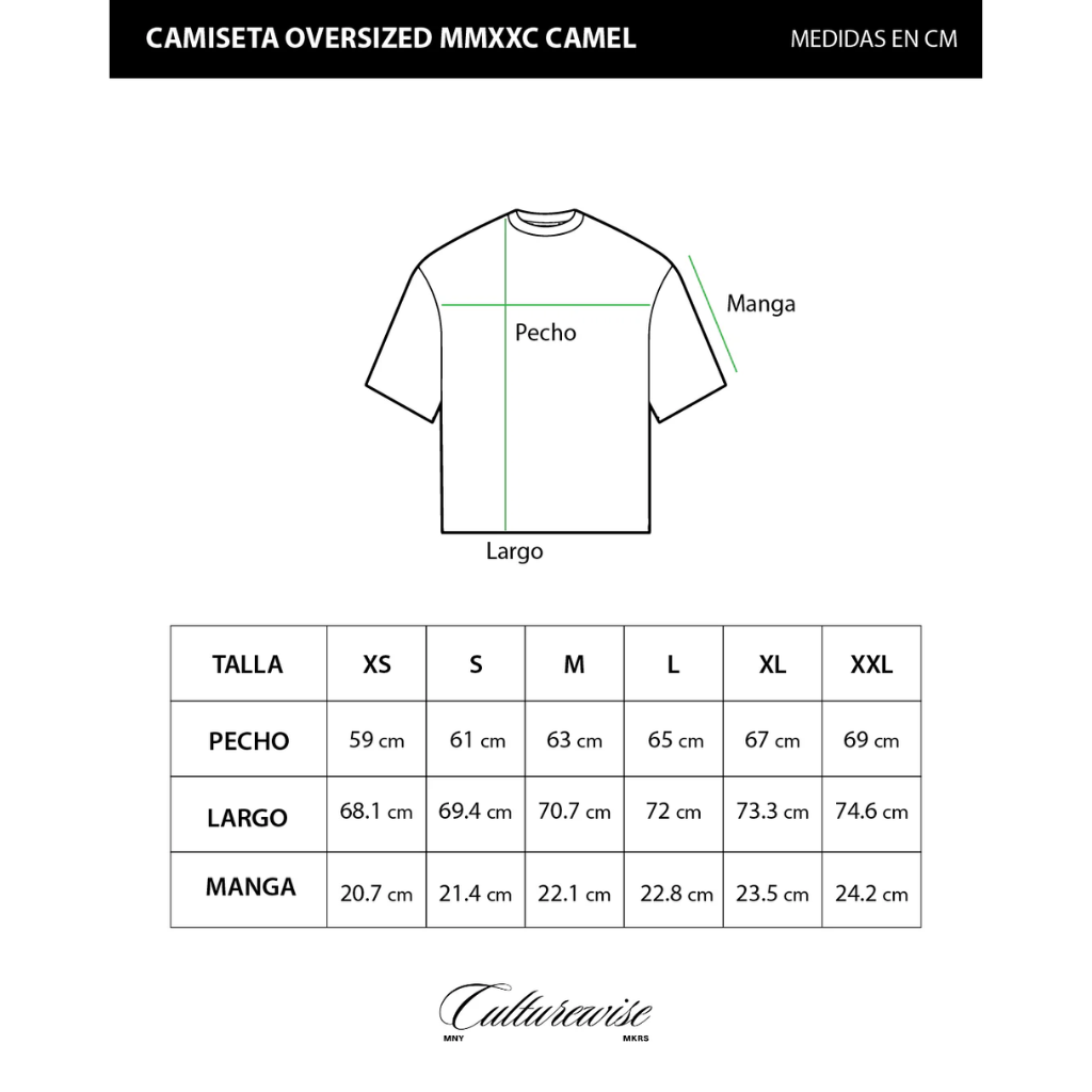 CULTUREWISE COREWISE MMXXV CAMISETA OVERSIZE CAFE
