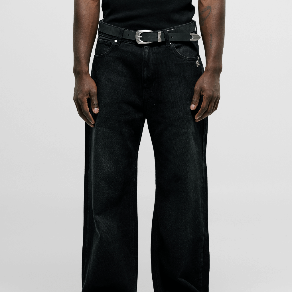 MONOIC TUTTO BENE I FLARED JEANS NEGRO DESGASTADO