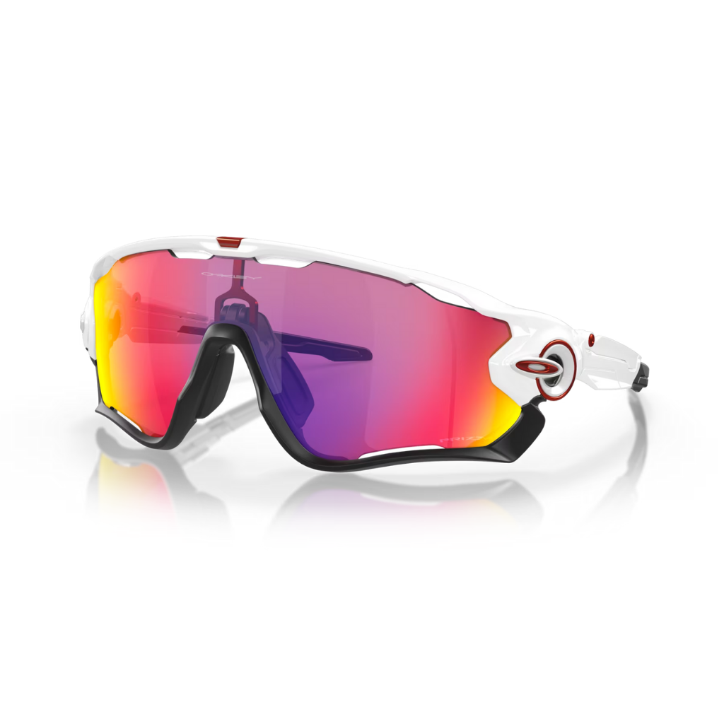 GAFAS OAKLEY JAWBREAKER BLANCO / NEGRO LENTE ROJO PRIZM