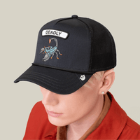 GOORIN BROS GB2 DEADLY SCORPION GORRA CAMIONERA  AJUSTABLE NEGRA
