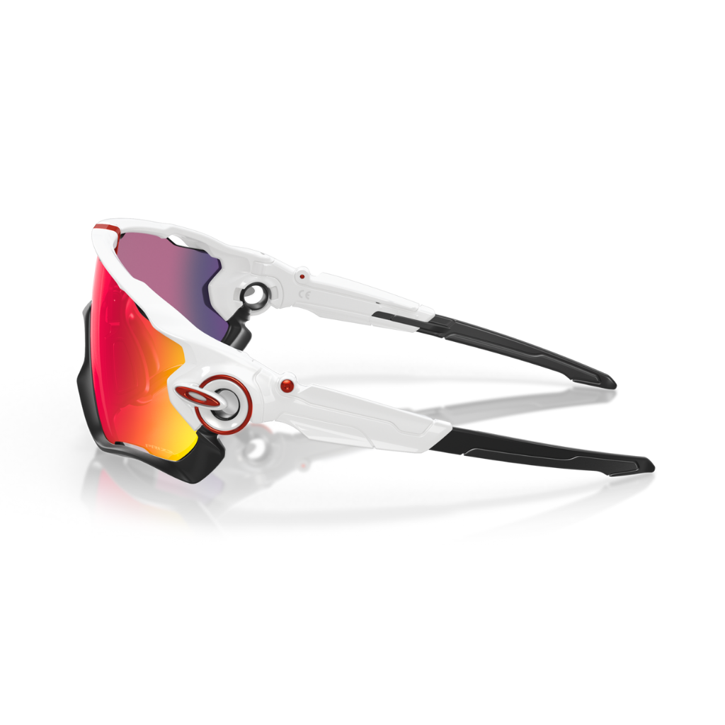 GAFAS OAKLEY JAWBREAKER BLANCO / NEGRO LENTE ROJO PRIZM