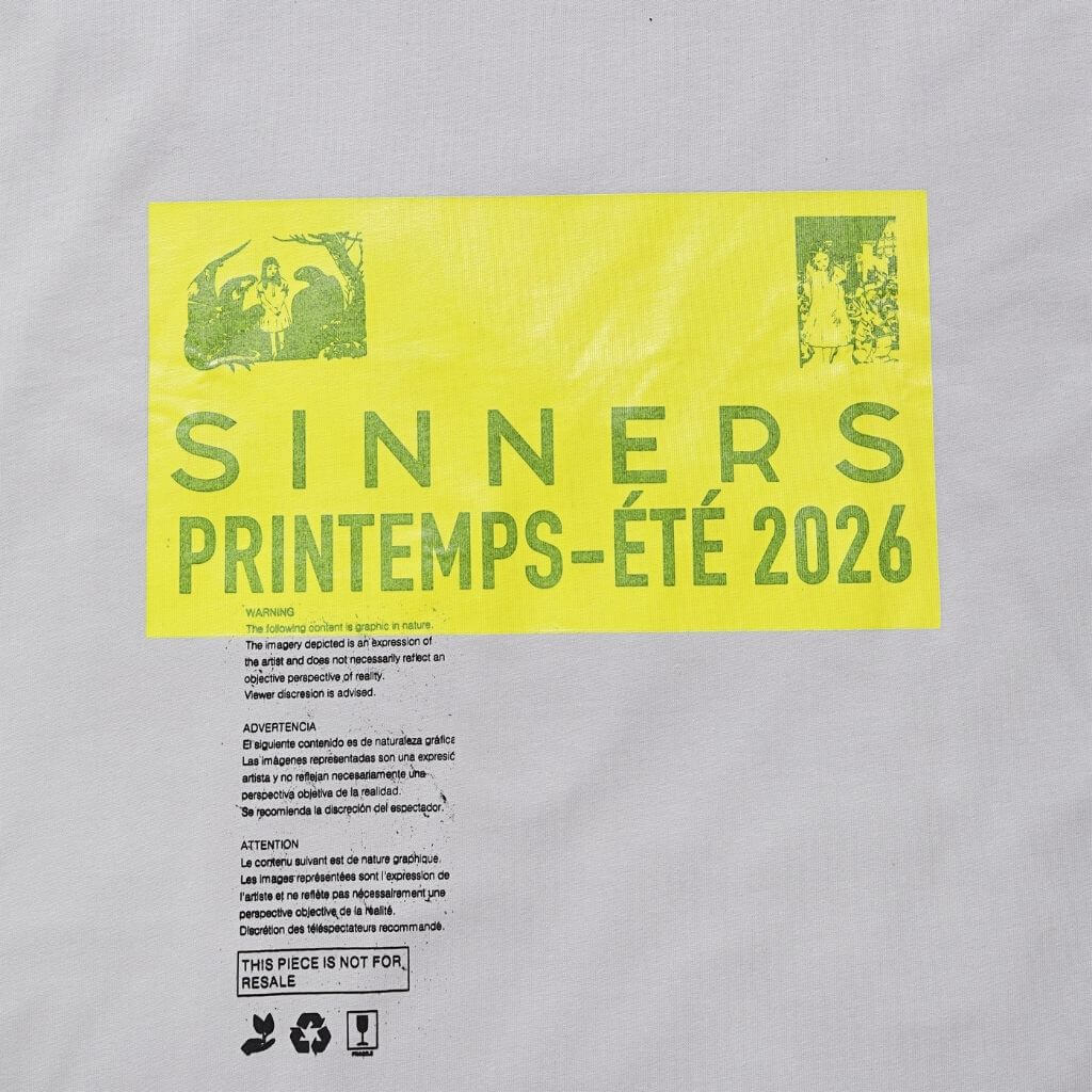 SINNERS SUGAR ABUSE PRE-CAUCION CAMISETA OVERSIZED GRIS