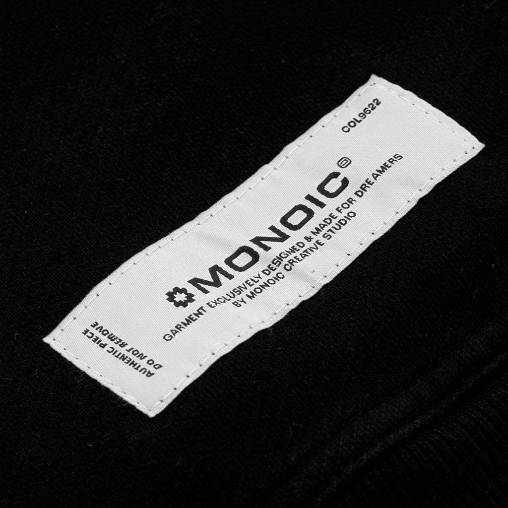 MONOIC TIMELESS V2 BUZO DE CIERRE OVERSIZED NEGRO