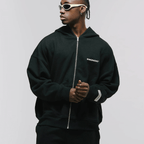 MONOIC TIMELESS V2 BUZO DE CIERRE OVERSIZED NEGRO
