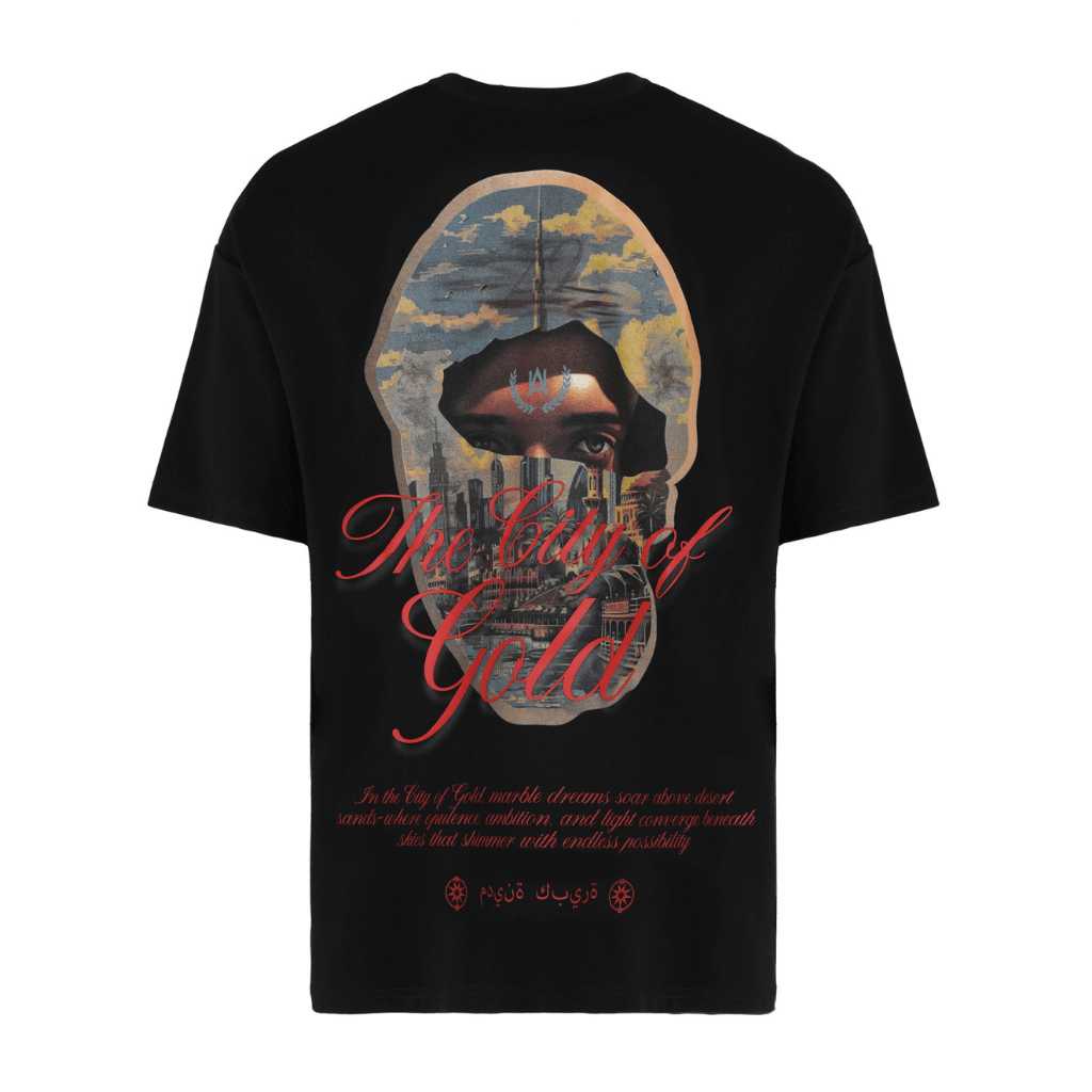 AURUM METROPOLIS III DUBAI CAMISETA OVERSIZED NEGRA